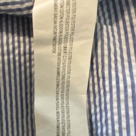 MINKPINK Blue & White Striped Layered Halter Tank Top – Size Medium - Picture 7 of 10